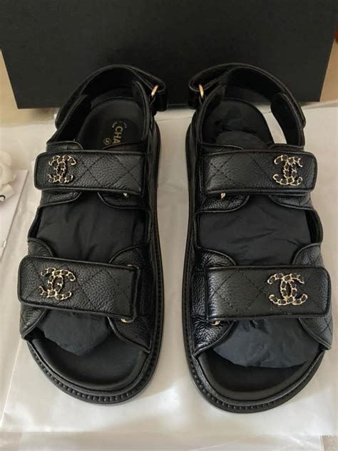 chanel dad sandals silver|chanel dad sandals price.